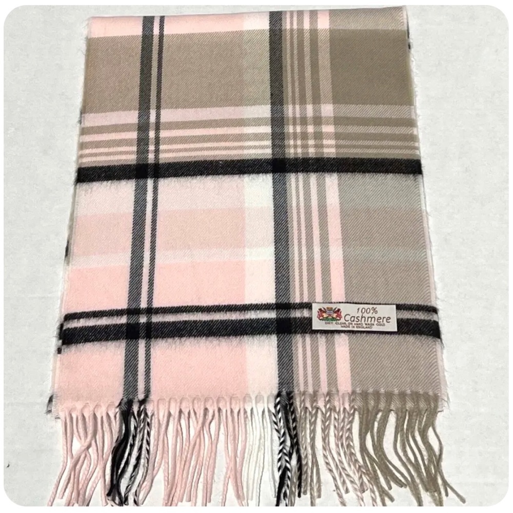 More on order. Check back. New Pink Cashmere Scarf - Picture 4 of 6